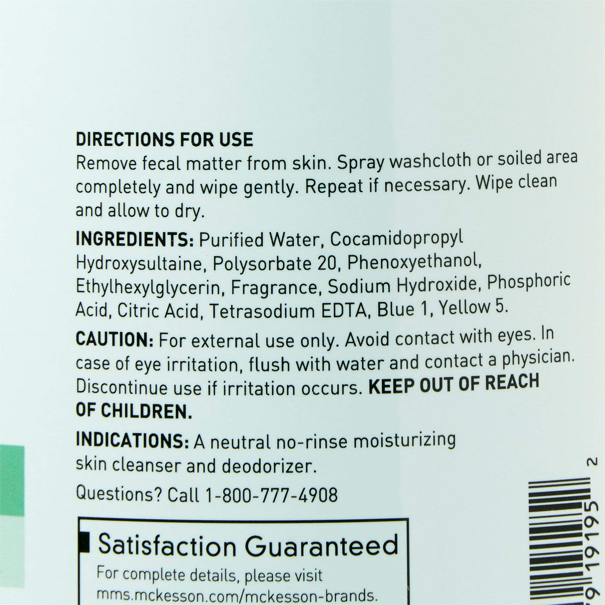 McKesson Perineal Skin Cleanser, Herbal Scent, 1 gal, 1 ct