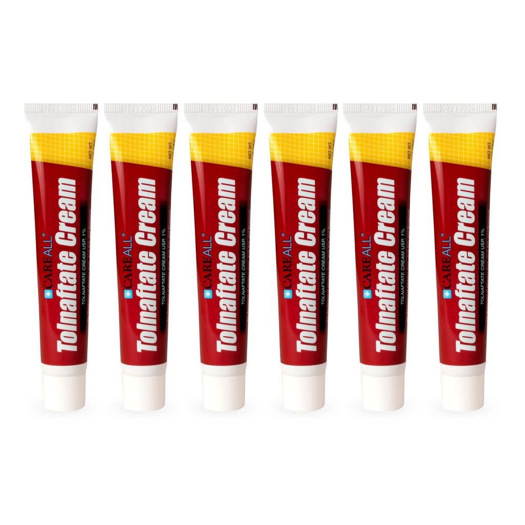 CareAll Tolnaftate Cream USP 1%, 1.0 oz Tube (6 Pack), Effective Antifungal Treatment for Athlete’s Foot, Jock Itch, Ringworm. Relief from Itching. Compare to the Leading Brand.