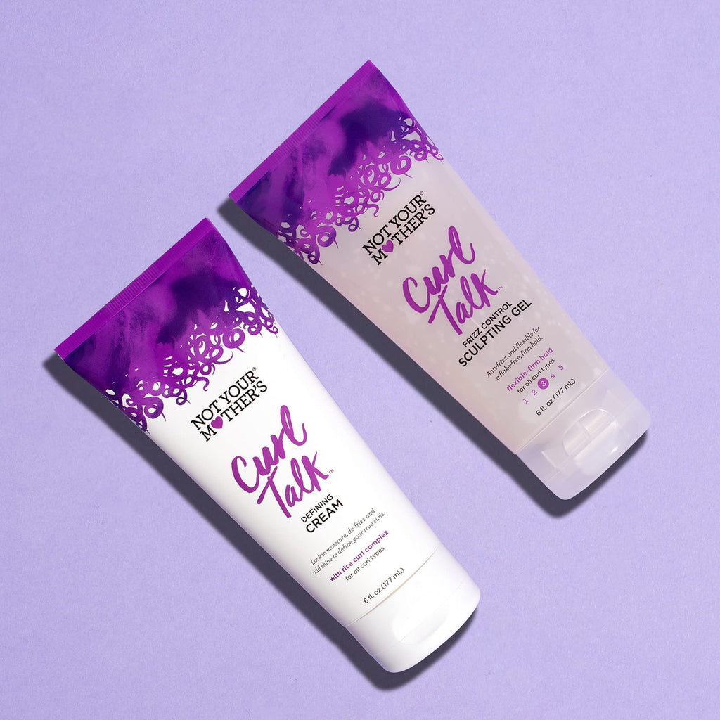 Not Your Mother's Curl Talk Frizz Control Sculpting Gel & Defining Cream - 6 fl oz Each - Tames Hair Frizz & Maximizes Definition - For All Curly Hair Types (Pack of 16)