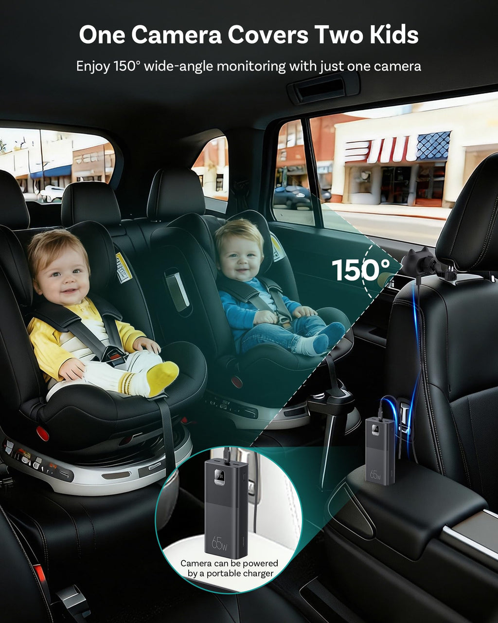 OTTOCAST Baby Car Camera with Wireless CarPlay Adapter