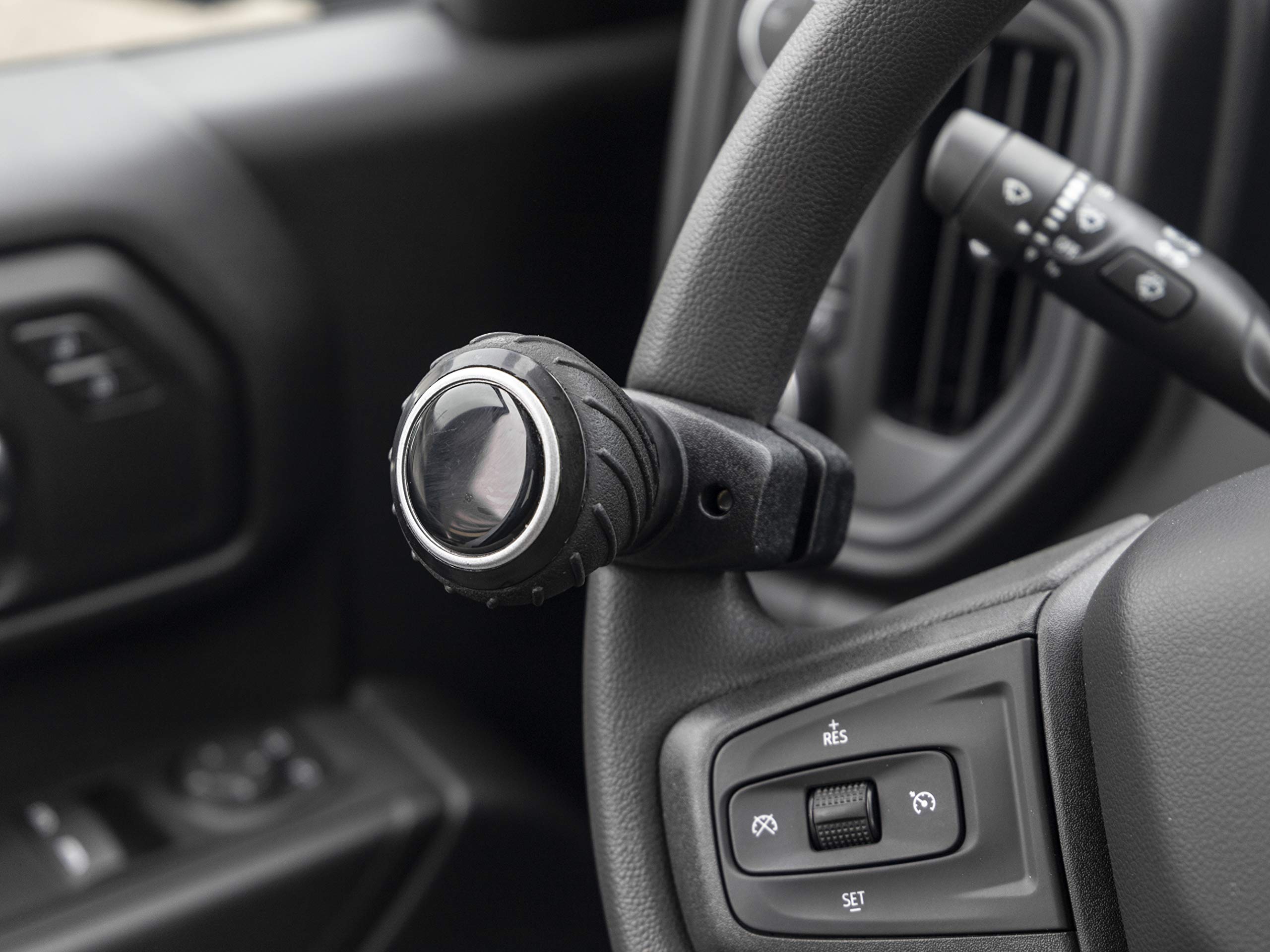 Buy now Deluxe Steering Wheel Power Handle Spinner Knob - Universal Steering Wheel Fit for Cars, Trucks, Tractors, Mowers, Forklifts, etc at indiglob india