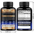 Magnesium Glycinate 500mg - VIT. B6 & D3 - Sleep, Muscle & Heart - 120 Caps | Magnesium Bisglycinate - Chelated High Absorption with Black Pepper - Magnesium for Women & Men - Lab Tested & Non-GMO