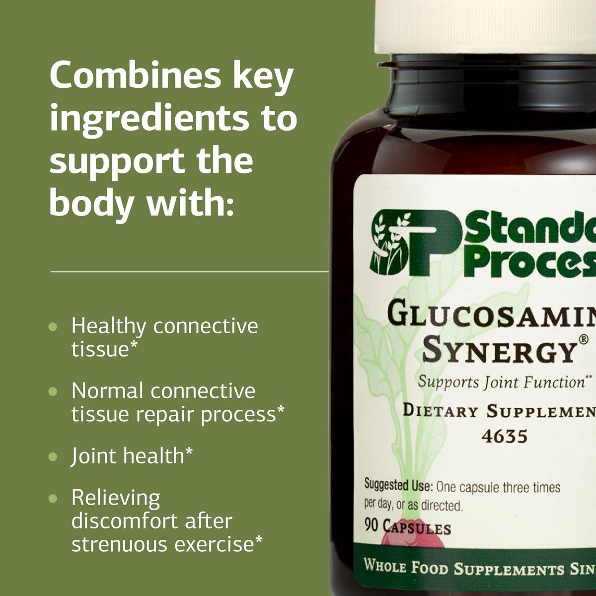 Standard Process Glucosamine Synergy, Connective Tissue, 90 Capsules