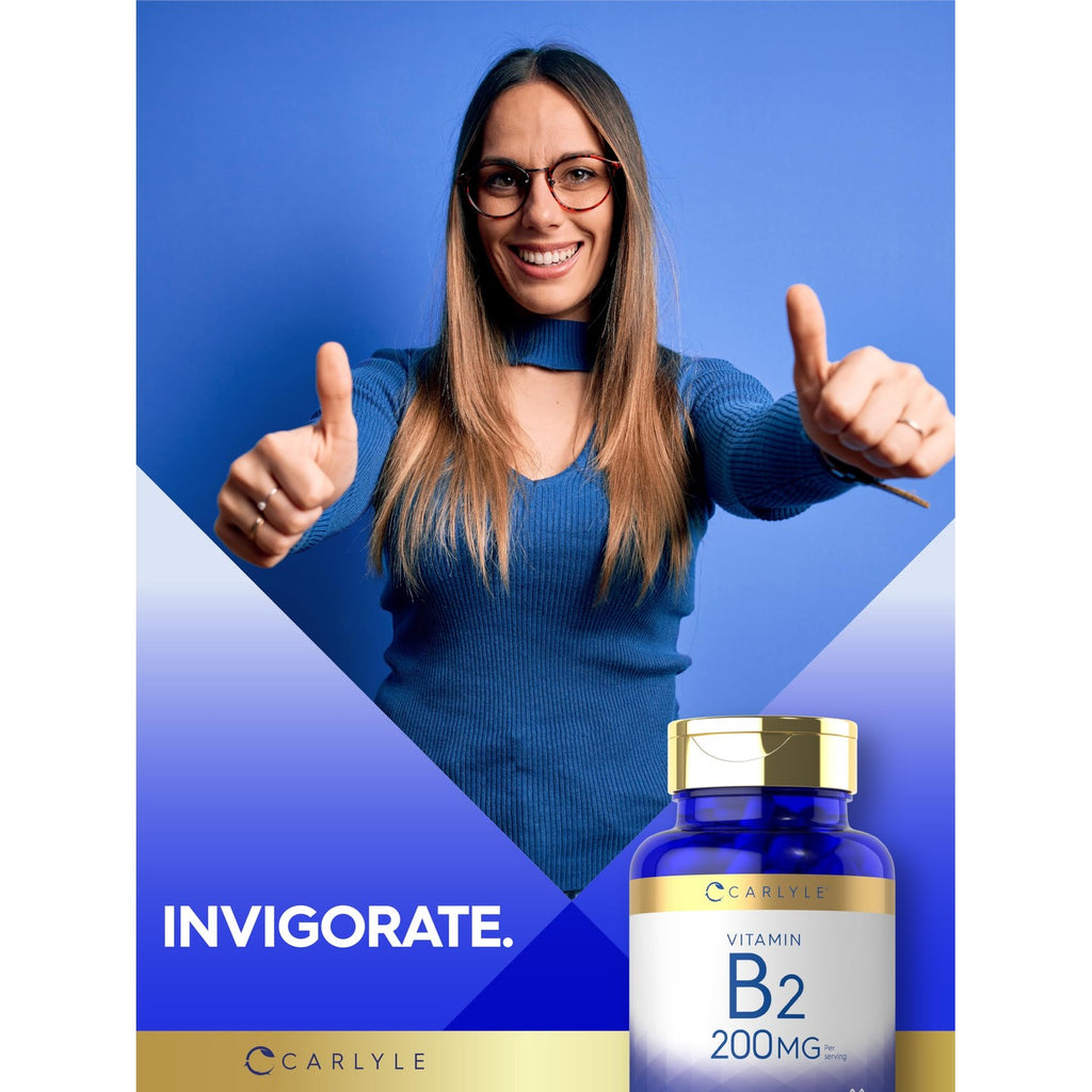 Carlyle Vitamin B2 200mg | 150 Count | Riboflavin