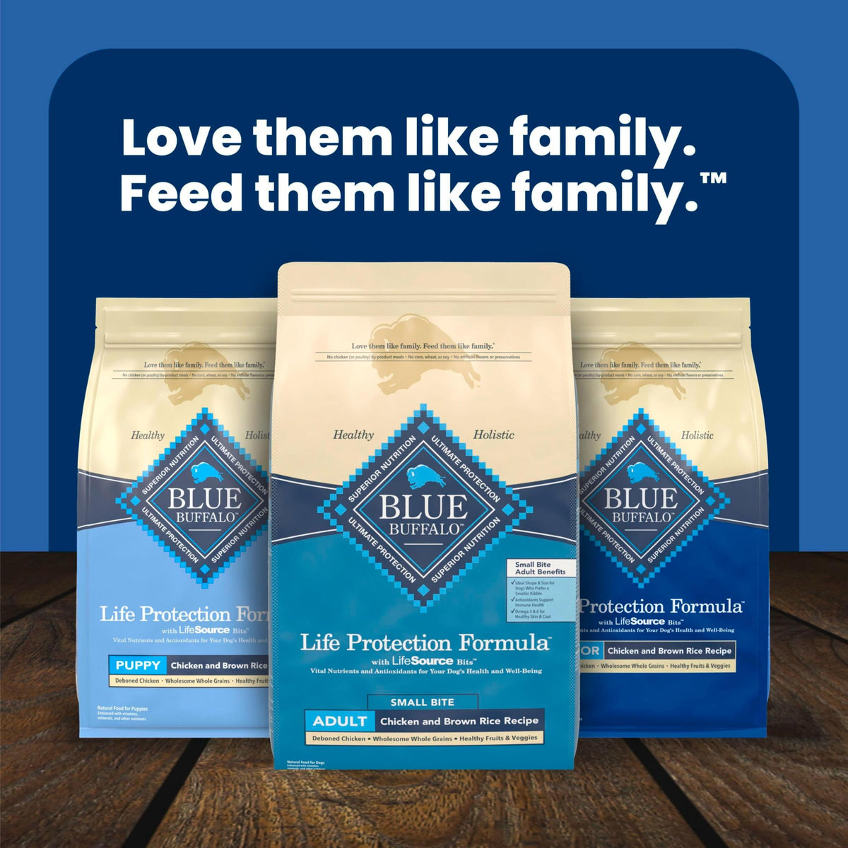 Blue Buffalo Life Protection Formula Small Bite Chicken Dry Dog Food, 15 lb