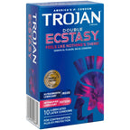 Buy now Trojan Ecstasy Heat Latex Lubricated Ribbed Condoms for Men with Warming Lubricant for a Heightened Experience, Helps Reduce Risk of Pregnancy and Sexually Transmitted Infections (STIs), 10 Count at indiglob india