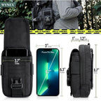 Buy now WYNEX Tactical Compass Phone Pouch, Large Molle Smartphone Holster Case Double Capacity Small Utility EDC Pouch with Compass Buckle and Carabiner at indiglob india