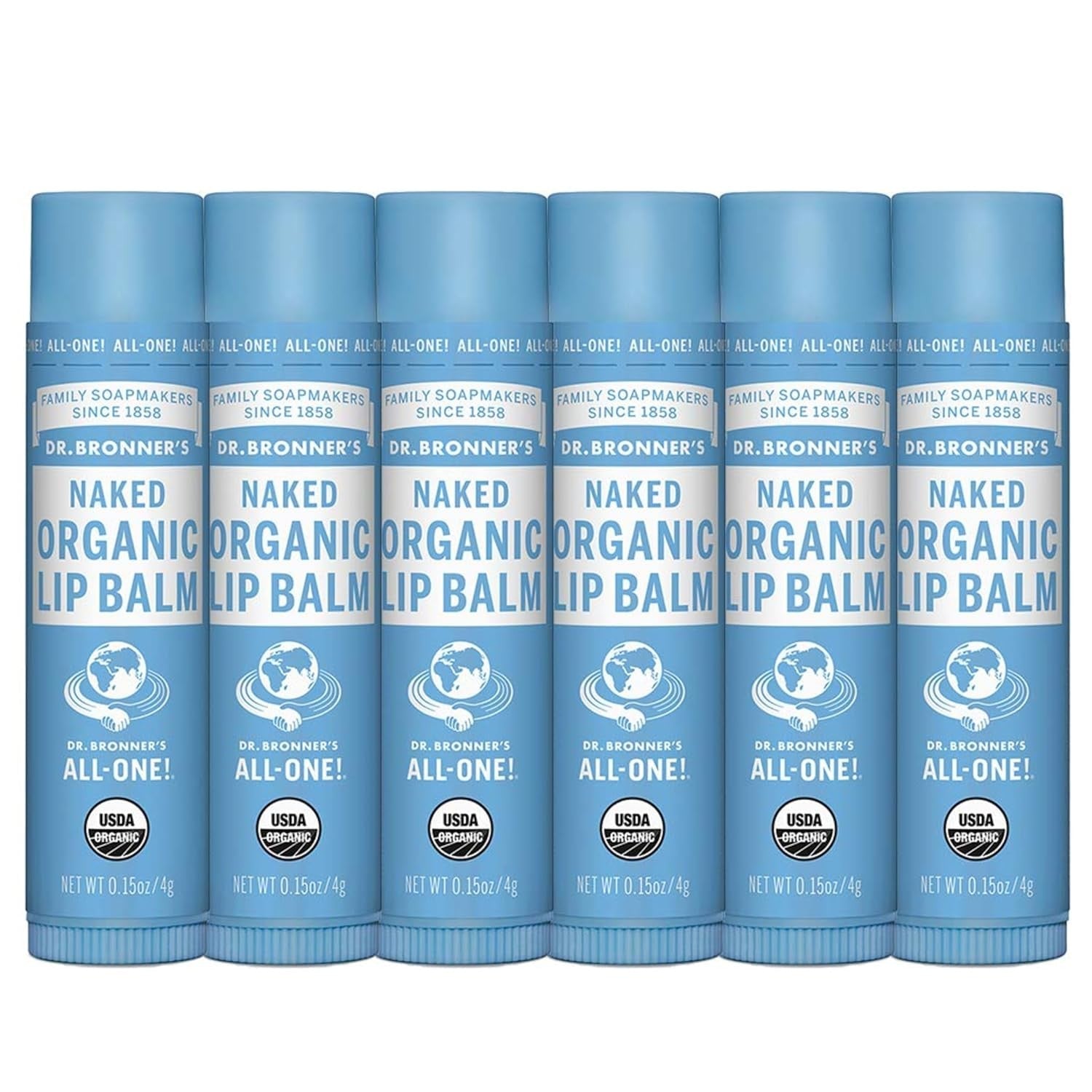 Buy now Dr. Bronner's - Organic Lip Balm Variety Peppermint, Orange Ginger, Naked, Lemon Lime) - Made with Organic Beeswax and Avocado Oil, For Dry Lips, Hands, Chin or Cheeks, 0.15 Ounce (Pack of 4) 0.15 Ounce (Pack of 6) Unscented at indiglob india