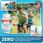 Magnesium Glycinate 400mg | 200 Tablets – High Absorption for Sleep & Heart | Mag Supplements for Cramps, Muscle & Calm – Non Buffered Bisglycinate, Extra Strength for Men and Women, Tablets Not Capsules