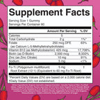 MARYRUTH'S Biotin Gummies, Hair Growth, Vegan, Sugar Free, Non-GMO, 60 Ct | Sugar Free, Vegan, Non-GMO, 2,500 mcg Biotin, Hair Skin and Nails