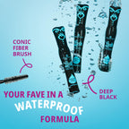 essence Lash Princess False Lash Waterproof Mascara, Black (Pack of 1) | Lengthens & Adds Volume, No Smudge, No Flake, Long Lasting, Fiber Brush, Vegan & Cruelty Free, Paraben Free