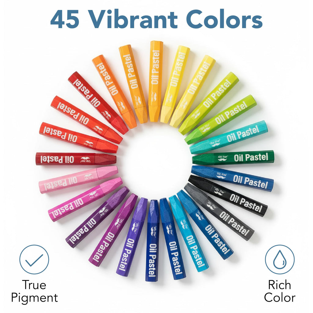 Mr. Pen- Oil Pastels for Artists, 45 Pack, Assorted Colors