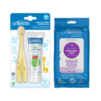 Buy now Dr. Brown's Infant-to-Toddler Toothbrush, Giraffe & Strawberry Toothpaste Set at indiglob india