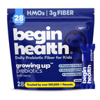 Begin Health Beginbaby® Prebiotics and Probiotics for Infants 0-12 Months | Baby Formula Prebiotic + Probiotic Powder with 2'-FL HMO's & B. Infantis for Optimal Digestion | 28-Packs - Unflavored