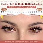 Calphdiar Fairy Eye Bottom Lash Clusters feature custom left and right lashes, ranging from 4-8mm for a natural look.