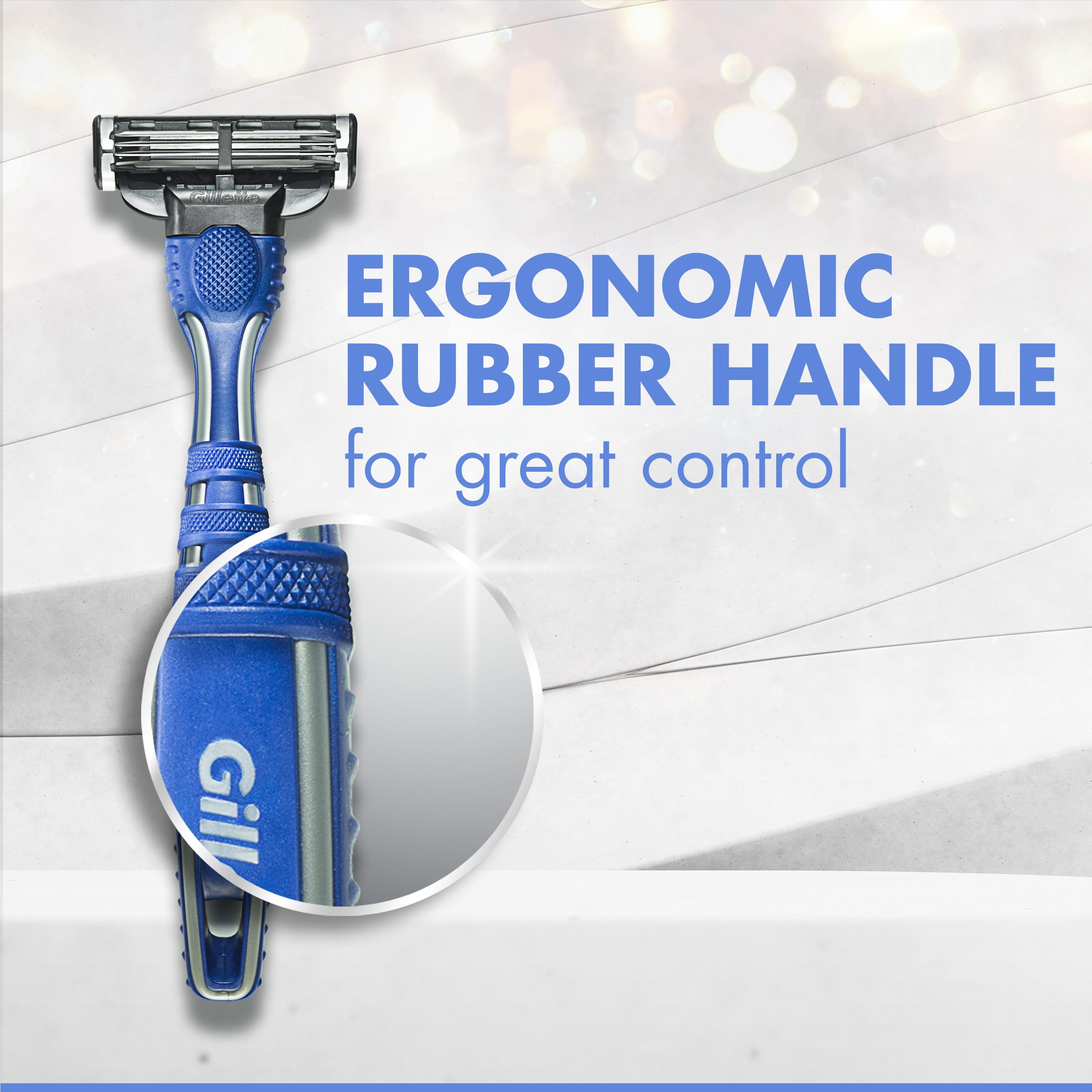 Buy now Gillette Mach3 Men's Disposable Razors, 3 Count at indiglob india