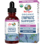 MARYRUTH'S Organic Lymphatic Support Liquid Drops, Herbal Blend, Non-GMO | USDA Organic, Herbal Blend with Echinacea & Elderberry, Blue Vervain, Vegan, Alcohol-Free, Non-GMO