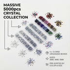 Worthofbest Hotfix Rhinestone Setter, Hot Fix Applicator Tool Bedazzler Kit with rhinestones, Kit, Hot Fixed Wand for Clothes Clothing Fabric Crafts, 5000 Pcs, AB Crystal, Clear, 3 Gems Sizes, Tips