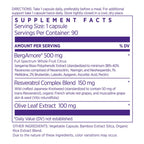 NAOMI Italian Citrus Bergamot 500mg with Resveratrol - Supports Healthy Cholesterol & Triglyceride Levels Already in Normal Range - Patented BergAmore® Extract, 7 Key Polyphenols, 30-Day Supply