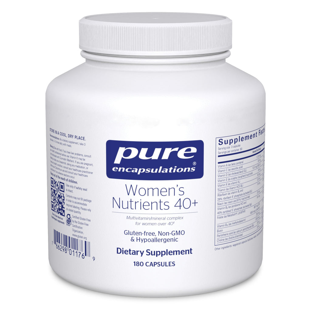 Pure Encapsulations Women's Nutrients 40+, 360 Capsules | Multivitamin for Women Over 40 to Support Urinary Tract Health, Breast Cell Health and Eye Integrity*, Vitamin C and E