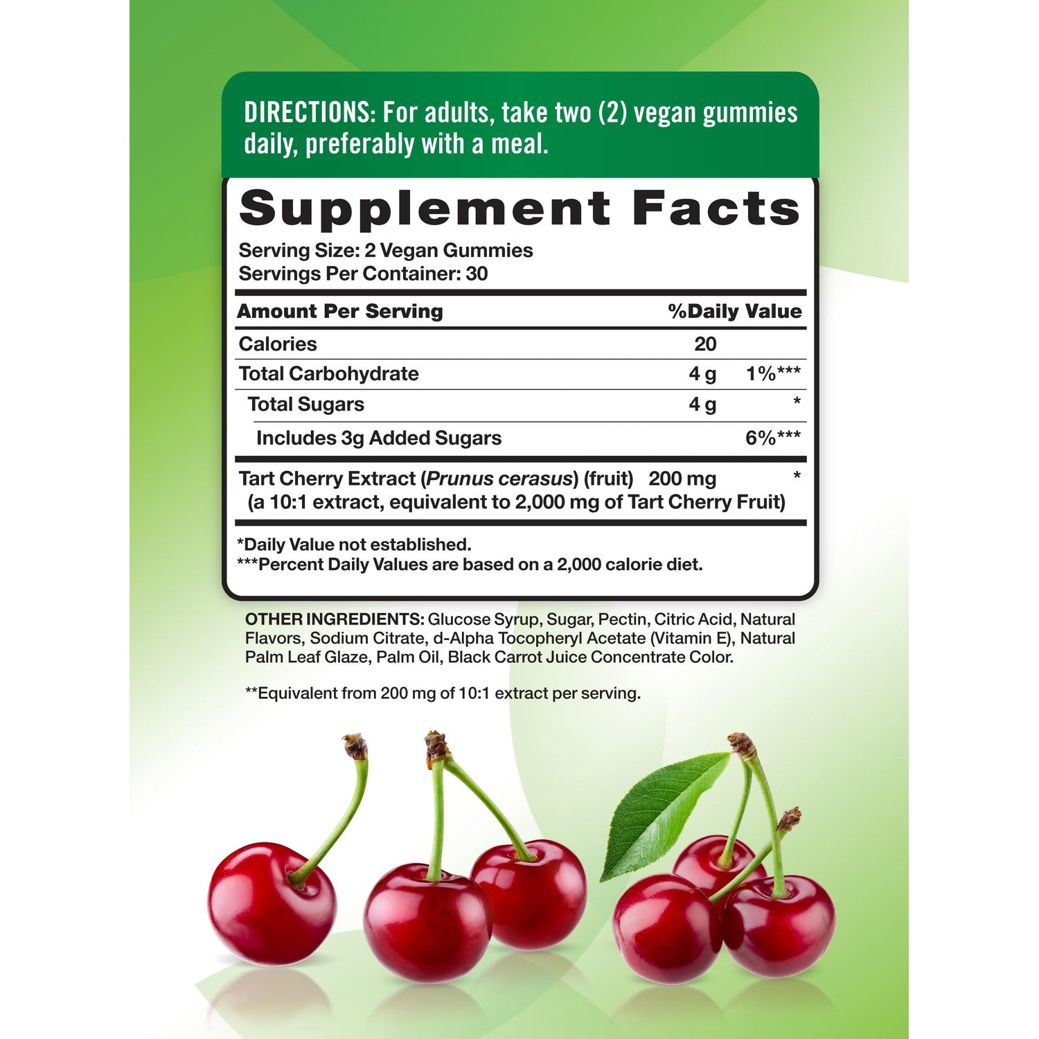 Nature's Truth Tart Cherry Gummies | 60 Count | Vegan, Non-GMO & Gluten Free Supplement | Cherry Flavor | Vegan, Non-GMO & Gluten Free Supplement | Cherry Flavor