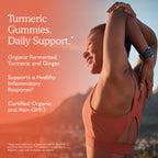 Garden of Life Organics Turmeric Inflammatory Response Gummy - 120 Real Fruit Gummies for Kids & Adults, 50Mg Curcumin (95% Curcuminoids), No Added Sugar, Organic, Non-GMO, Vegan & Gluten Free