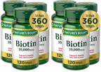 Buy now Nature's Bounty Biotin Hair Skin and Nails Vitamins, Supports Healthy Hair, Skin and Nails, 10,000 mcg, 120 Softgels (Pack of 1) at indiglob india