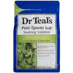 Buy now Dr Teal's Epsom Salt Bath Soaking Solution, Eucalyptus and Lavender, 2 Count, 3lb Bags - 6lbs Total at indiglob india