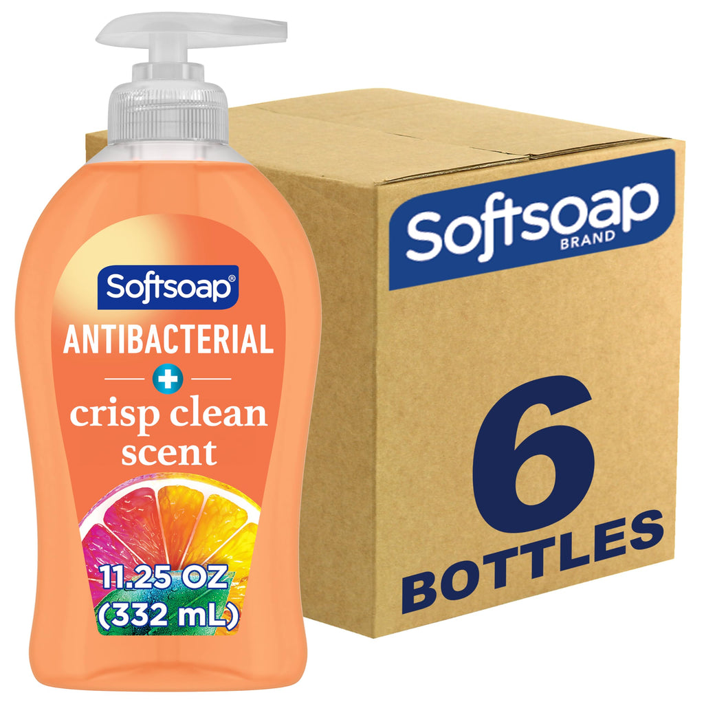 Buy now Softsoap Antibacterial Liquid Hand Soap, Crisp Clean Scent, 11.25 Ounce, 6 Pack at indiglob india
