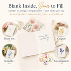 30 Premium Blank Cards with Envelopes & Stickers, 4x6 Inches