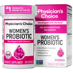 Physician's CHOICE Probiotics for Women - PH Balance, Digestive, UT, & Feminine Health - 50 Billion CFU - 6 Unique Strains for Her - Organic Prebiotics, Cranberry Extract+ - Women Probiotic - 30 CT