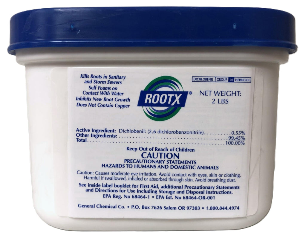 RootX - 2 LB. JAR (No Funnel/Applicator) Foaming root control for sewer lines and septic systems