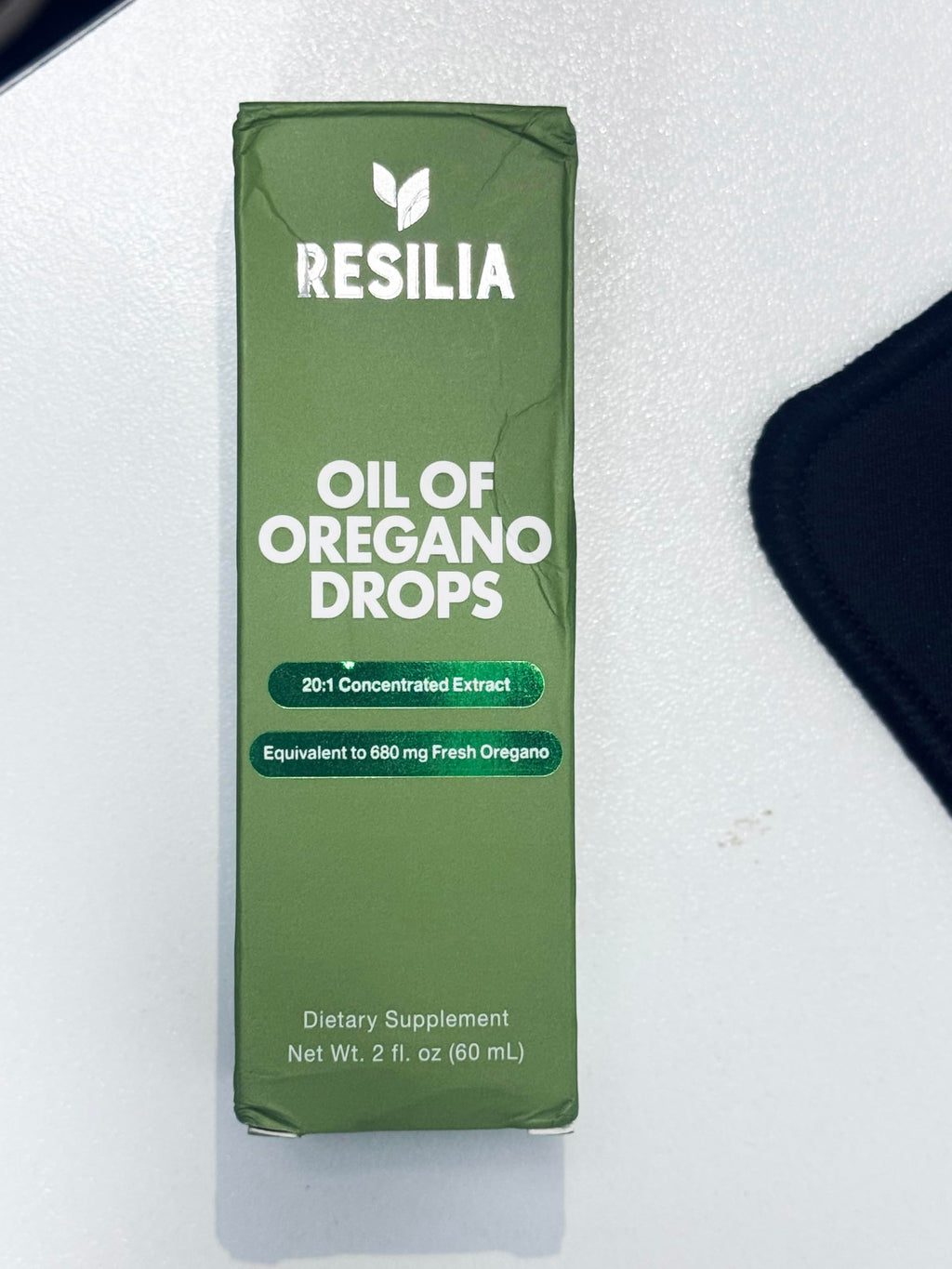 Resilia Premium Oregano Oil Drops | 34 mg Oregano Oil Per Serving | Herbal Liquid Supplement | Non-GMO | Easy-to-Use Dropper | 60 ml