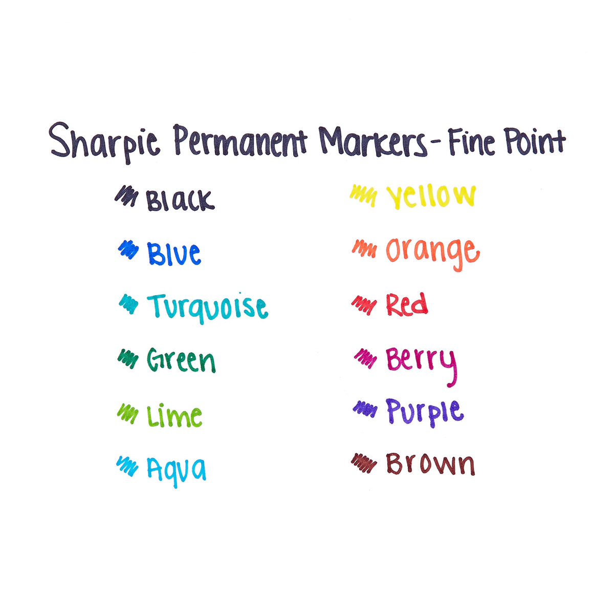 Sharpie Permanent Markers, Fine Point