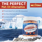 Liposomal Antarctic Krill Oil Omega 3 Gummies 2000mg - Fish Oil Alternative
