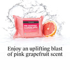 Neutrogena Makeup Remover Towelettes, Pink Grapefruit, 2 x 25 ct | Disposable Acne Face Towelettes to Remove Dirt, Oil, and Makeup for Acne Prone Skin
