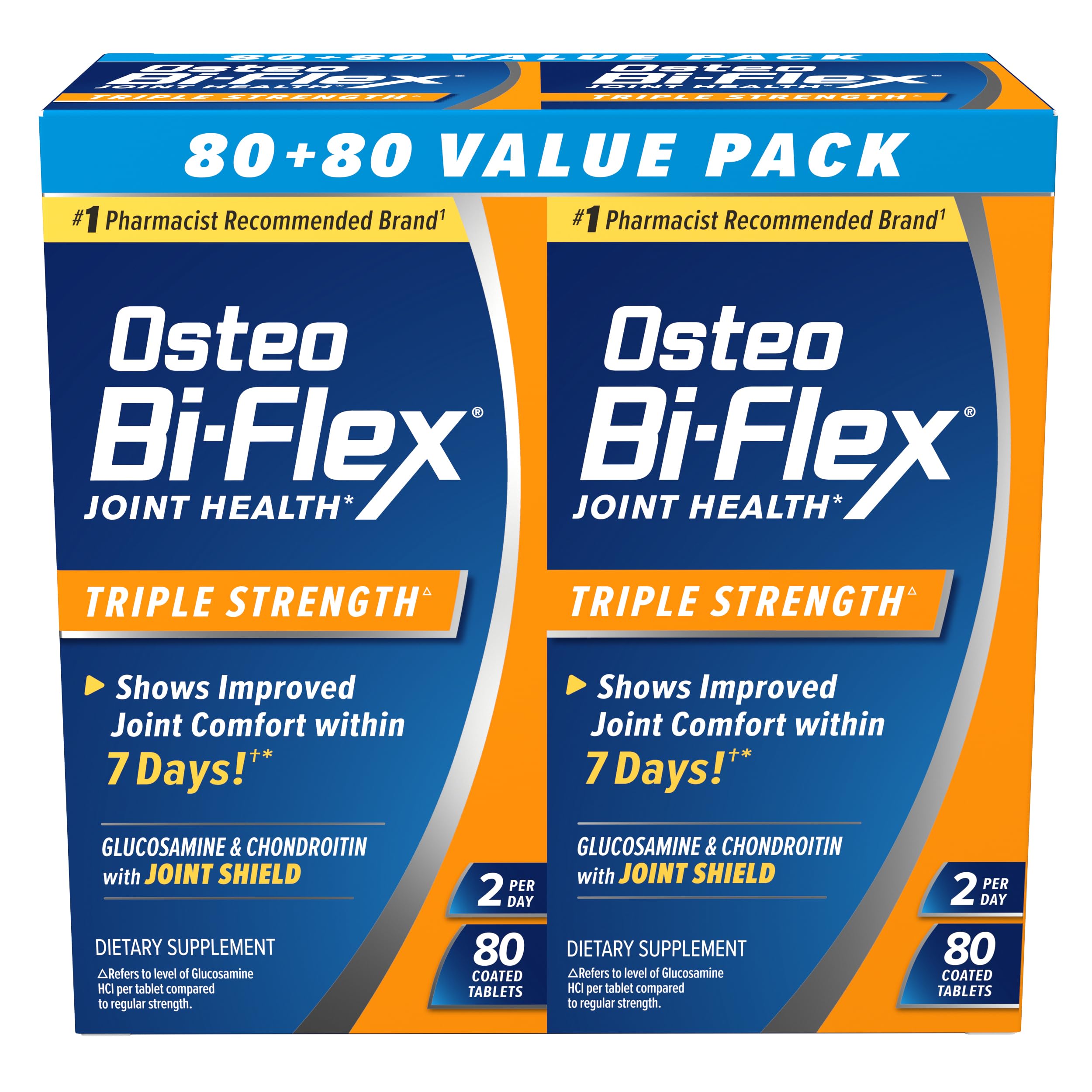 Osteo Bi-Flex Triple Strength Glucosamine Chondroitin Supplement, 120 Count | Improve Joint Function, Strength, Flexibility, Mobility, 120 Coated Tablets