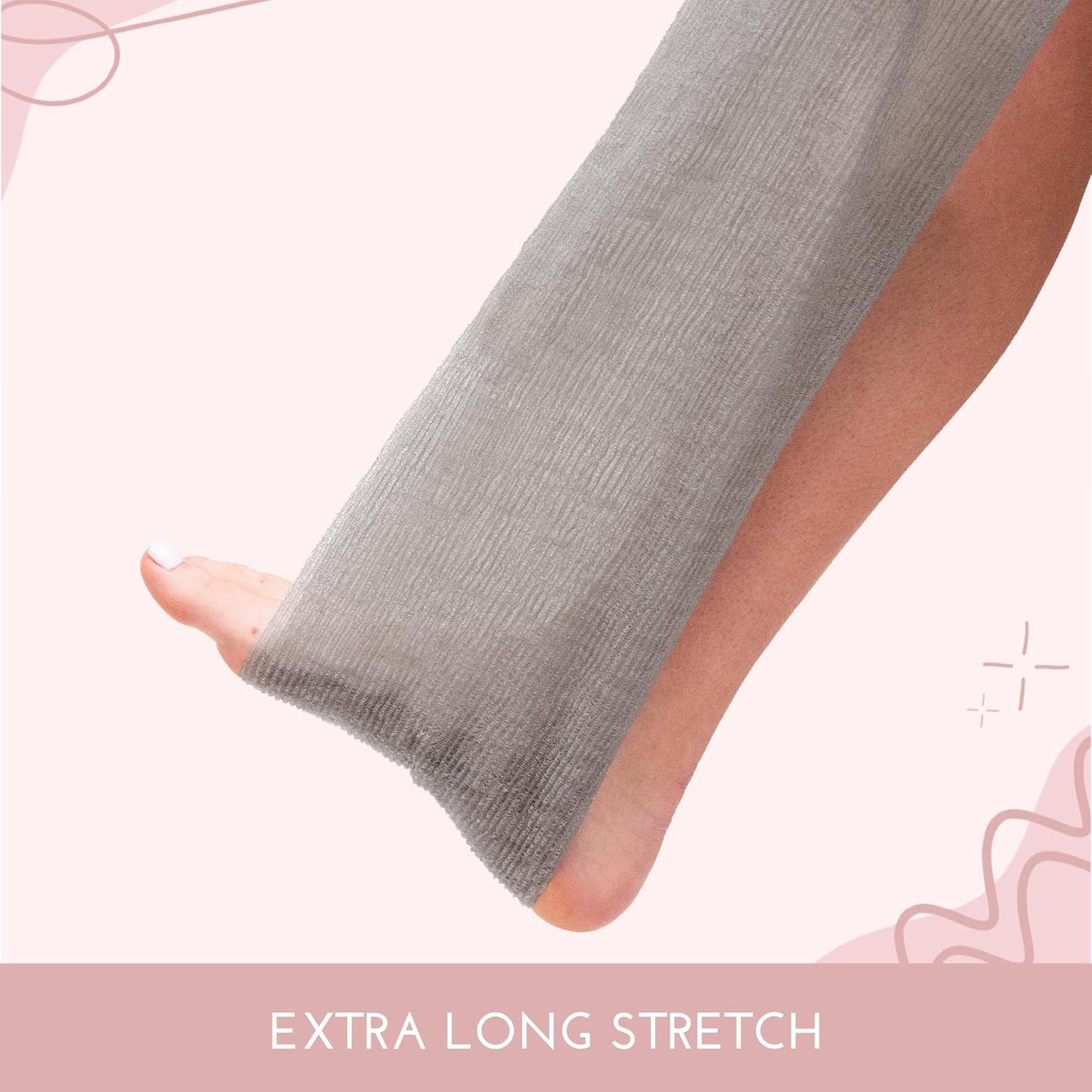 Buy now S&T INC. Back Scrubber for Shower, Exfoliating Body Scrubber or Bath Exfoliating Towel for Skin Care, 11.8 Inches x 35.4 Inches, Grey, 3 Pack at indiglob india