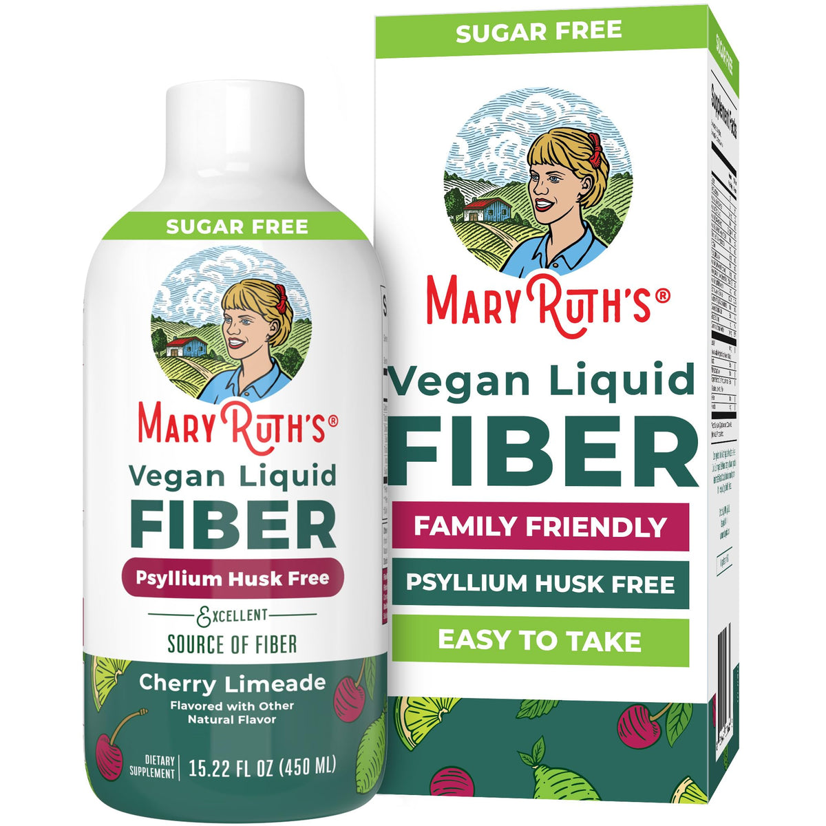 MARYRUTH'S Liquid Fiber for Ages 1+, Baobab Fruit, No Added Sugar, 15.22 oz
