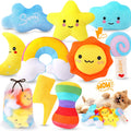 KIPRITII 9-Pack Squeaky Dog Toys for Small Dogs & Puppies with Storage Bag