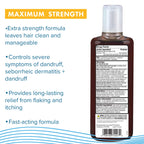 True+Real Therapeutic T+plus Tar Gel Dandruff Shampoo Coal Tar 1.0% Maximum Strength, 6 Ounce