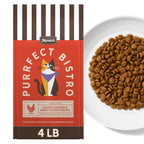 Merrick Purrfect Bistro Natural Dry Cat Food for Adult Cats, 4 lb. Bag