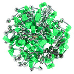 KISEER 50 Pcs Plastic Fishing Bells Clips Fishing Rod Alarm with Dual Alert Bells
