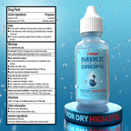 Tyson 2.0 Mike Red Eye Drops – 3-in-1 Lubricant Eye Drops for Dry, Red & Irritated Eyes – Glycerin 0.5% & Naphazoline HCl 0.03% Redness Reliever for Dry High Eyes, 0.5 fl oz Multi-Dose Bottle