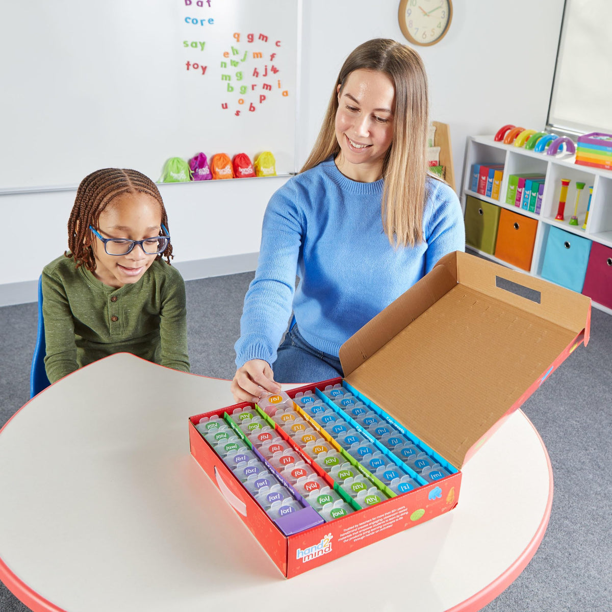 hand2mind Mini Object Phoneme Toolboxes, Phonics Manipulatives, Ages 3+