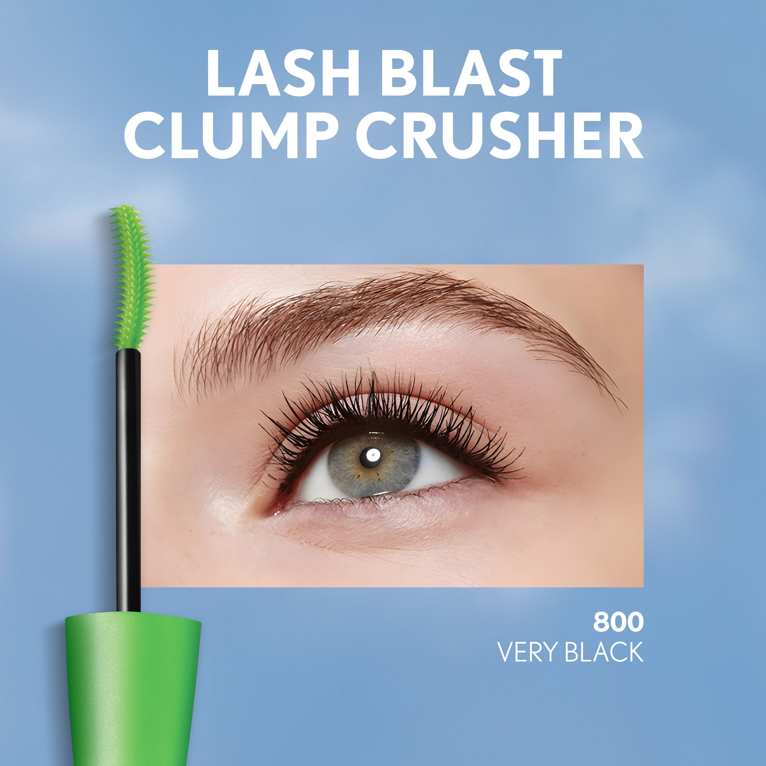 Buy now COVERGIRL Clump Crusher Mascara, 20X More Volume, Double Sided Brush, Long-Lasting Wear - 800 Very Black (Pack of 2) at indiglob india