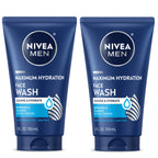 NIVEA MEN Maximum Hydration Face Wash, Provitamin B5 and Aloe Vera, 5 FL OZ | Hydrating Face Wash for Men, Provitamin B5 and Aloe Vera, Refreshes and Cleanses without Drying, Dermatologically Tested