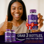 New Elements Iron Gummies 40mg with Vitamin C 100mg – Best Iron Supplement for Women, Men & Adults – Free Blood Builder for Anemia – Immune Support & Energy Booster | Fruit Pectin | Vegan | Non-GMO