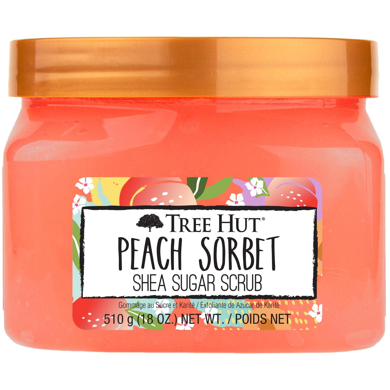 Buy now Tree Hut Desert Haze Shea Sugar Scrub, Exfoliating, Hydrating & Moisturizing Body Scrub with Shea Butter & Nourishing Essential Oils, Smooth & Soften Skin, 18 oz Peach Sorbet at indiglob india