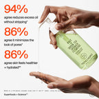 Buy now Youth To The People Superfood Facial Cleanser - Kale + Green Tea Daily Face Wash, Gentle Makeup Remover, with Soothing Antioxidants for Glowing Skin, pH Balance, Clean Pores, Sulfate-free, Refillable at indiglob india